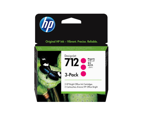 EAN 0193905352876 - HP 712 3-pack 29-ml Magenta DesignJet Ink Cartridge cartucho de tinta 3 pieza(s) Original Rendimiento est imagen 1