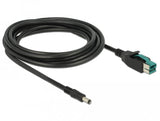 Delock Powerojousb Cable Stecker 12 V > Dc 5,5 X 2,1 Mm Stecker 3 M Für Pos Drucker Und Terminals