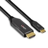 EAN 4002888433693 - Lindy 43369 adaptador de cable de vídeo 3 m USB Tipo C HDMI tipo A (Estándar) Negro imagen 3
