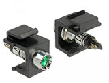 EAN 4043619864560 - DeLOCK 86456 conector Keystone LED Negro, Verde, Acero inoxidable imagen 1