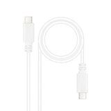 Cable Usb 2.0 3a Tipo Usb-C/M-Usb-C/M Blanco 1.0 M