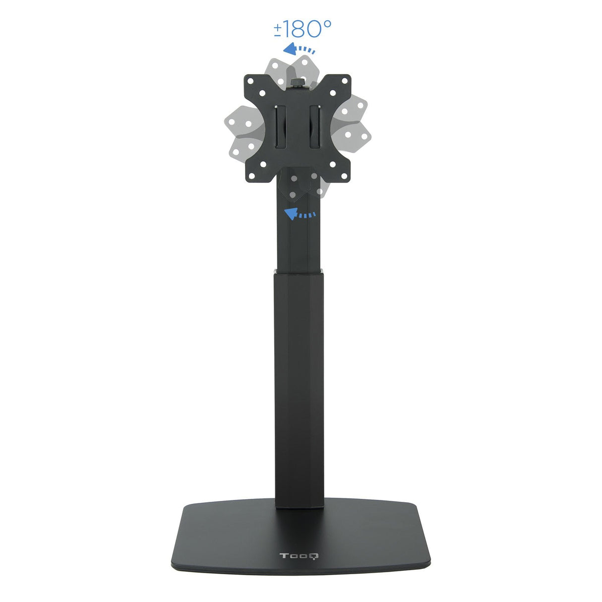Tooq Soporte De Mesa Para Monitor De 17"-32" - Regulacion De Altura Por Piston De Gas - Gestion De Cables - Peso Max