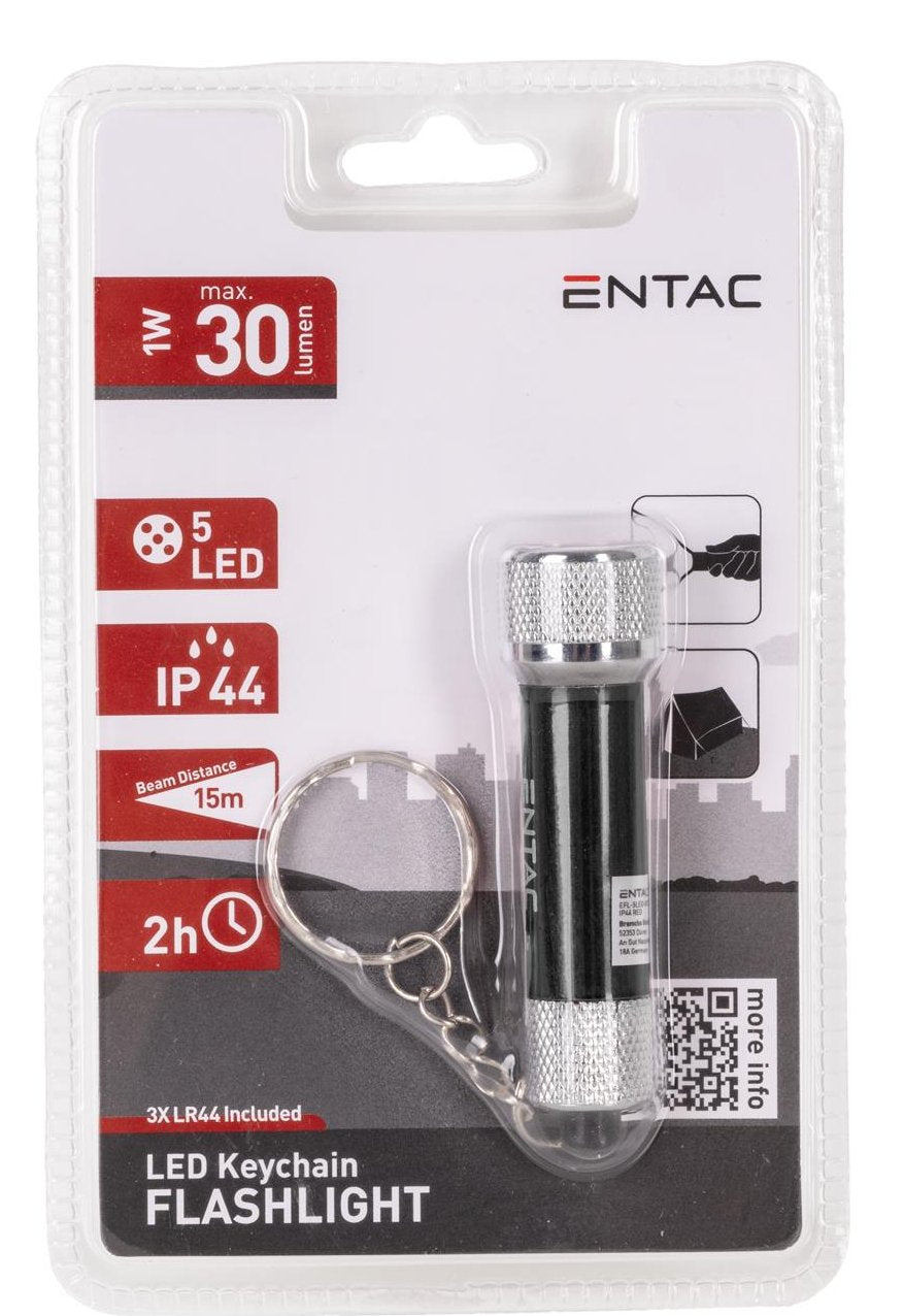 Entac Taschenlampe 5led Schlüsselanhänger Negro