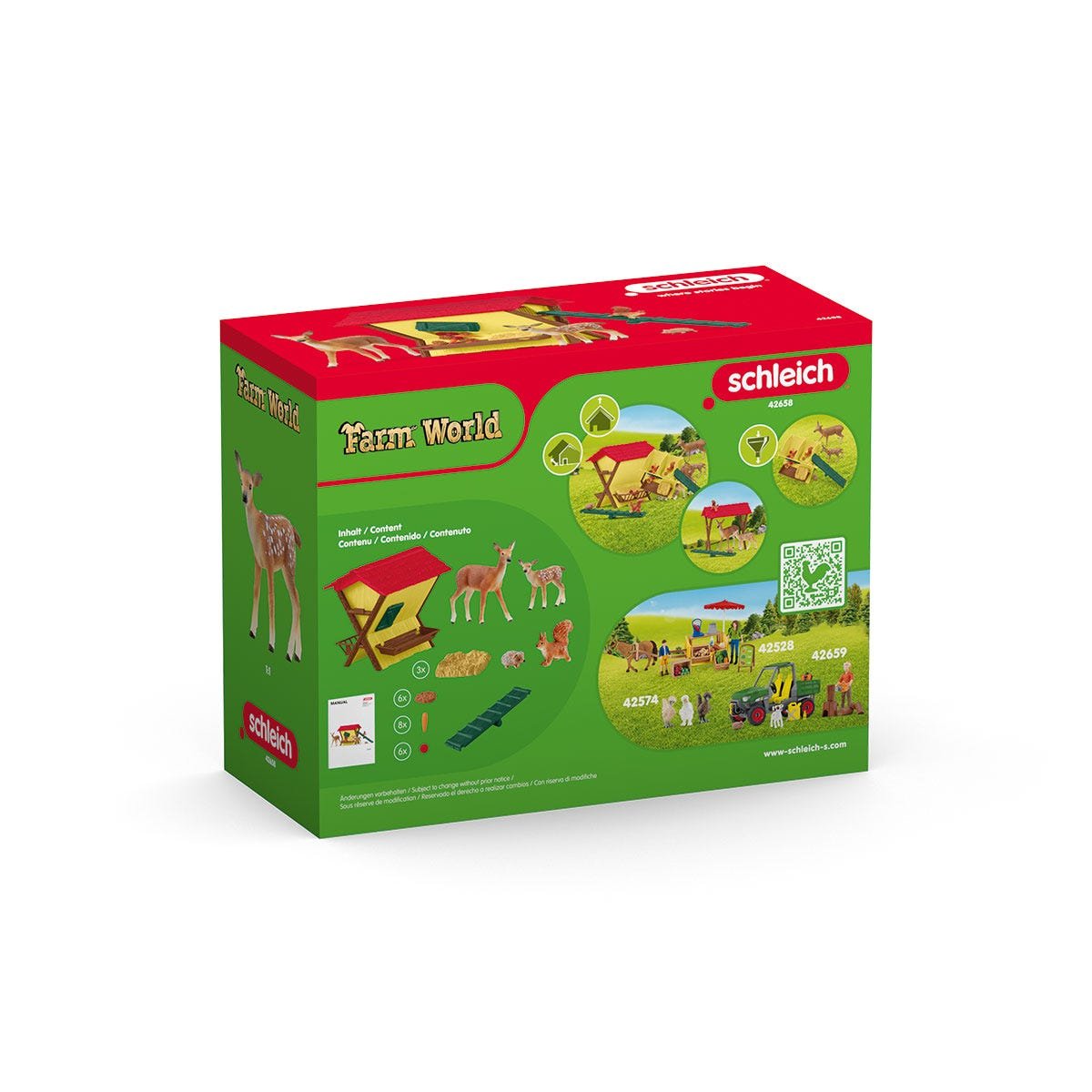 Figura  Schleich Farm World Alimentando A Los Animales Del Bosque 42658
