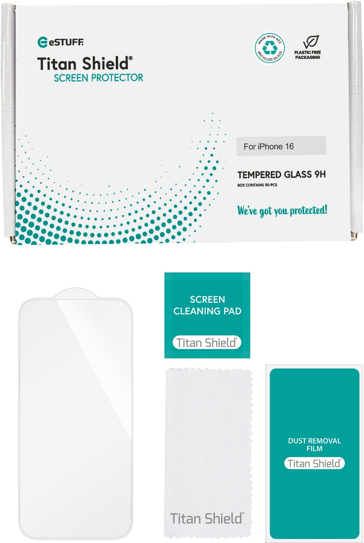 EAN 5715063877418 - eSTUFF INFINITE Protector de pantalla Apple 50 pieza(s) imagen 2