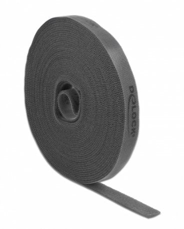 Delock Cinta De Velcro En Rollo L 10 M X B 15 Mm Negro