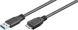 Goobay 95027 Cable Usb 3 M Usb A Micro-Usb B Negro