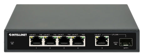 EAN 0766623561822 - Intellinet 561822 switch Gigabit Ethernet (10/100/1000) Energía sobre Ethernet (PoE) Negro imagen 3