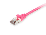 Equip Cable De Red Cat6a S Ftp 2xrj45 10.00m Rosa Lszh