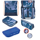 EAN 4008110396347 - Herlitz FiloActive XL Plus TechMech juego de mochila escolar Niño Poliéster Azul, Naranja imagen 1