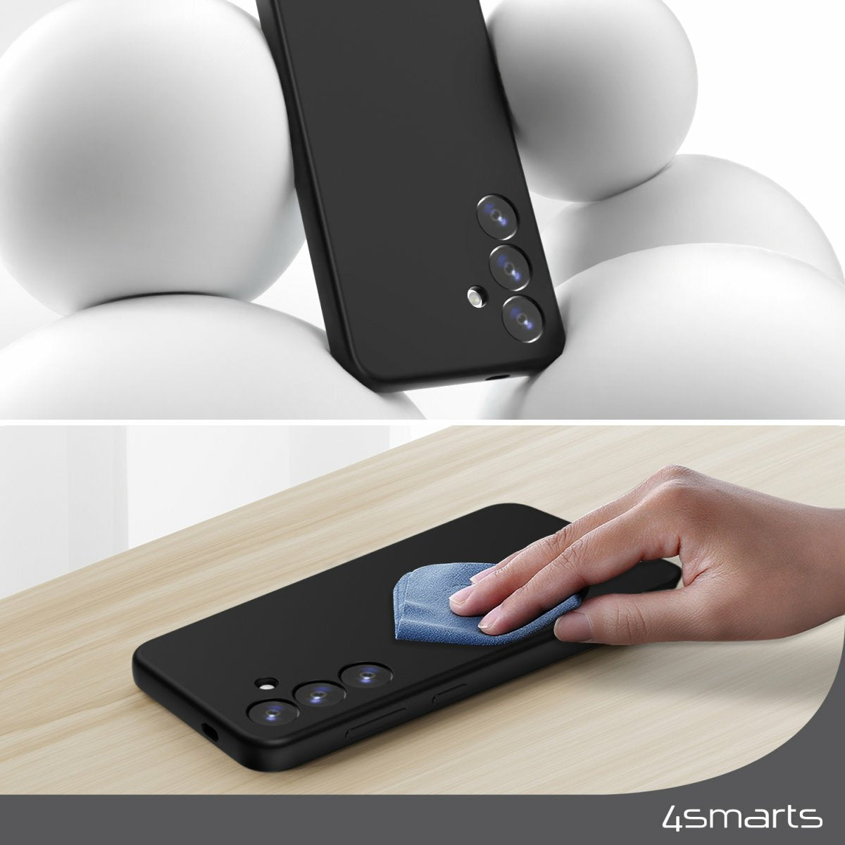 4smarts Silicone Case Cupertino F. Samsung Galaxy A55 Schwarz