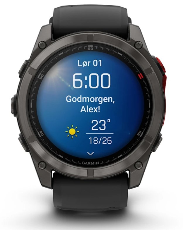 Reloj Smartwatch Fenix 8 Pro Microled Lte 51mm Zafiro Garmin - Titanio Negro