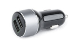 Cargador Coche Gembird 2 Usb 2.1a Qc3.0 Negro