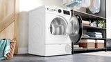 Bosch Home Wqg241001 Serie 6, Secador De Bomba De Calor Blanco/Negro, 60 Cm Wqg241001
