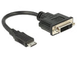 EAN 4043619655649 - DeLOCK 65564 adaptador de cable de vídeo 0,2 m HDMI Type C (Mini) DVI-D Negro imagen 1