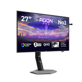 Monitor  Aoc Agon Pro Agp277qkdc Oled 27" (26.5" Visible) 2560 X 1440 Qhd @ 540 Hz Tandem Oled 1500000:1 Displayhdr 500 True Black 0.03 Ms 2xhdmi Displayport Usb-C Altavoces Gris Oscuro