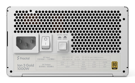 EAN 7340172710288 - Fractal Design Ion 3 Gold 1000W unidad de fuente de alimentación 24-pin ATX ATX Blanco imagen 5