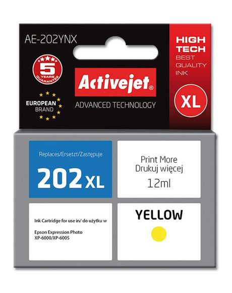 EAN 5901443111740 - Activejet AE-202YNX cartucho de tinta 1 pieza(s) Compatible Alto rendimiento (XL) imagen 1