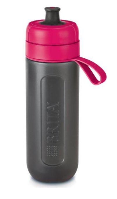 Brita 072230 Botella Con Filtro De Agua Negro, Rojo 0,6 L