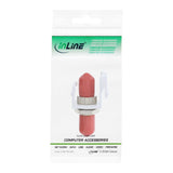 Adaptador Snap-In Keystone De Fibra Óptica Inline Blanco, Símplex St/St, Mm, Manguito Cerámico