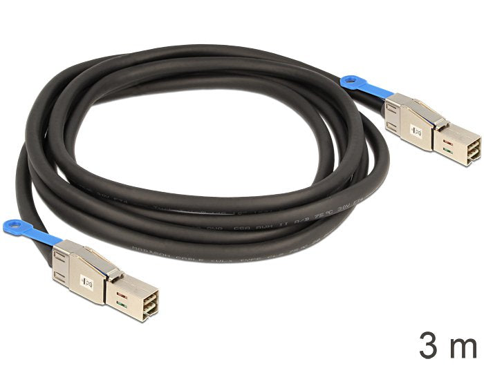 Delock 83396 Cable Mini Sas Hd Sff-8644 > Mini Sas Hd Sff-8644 De 3 M