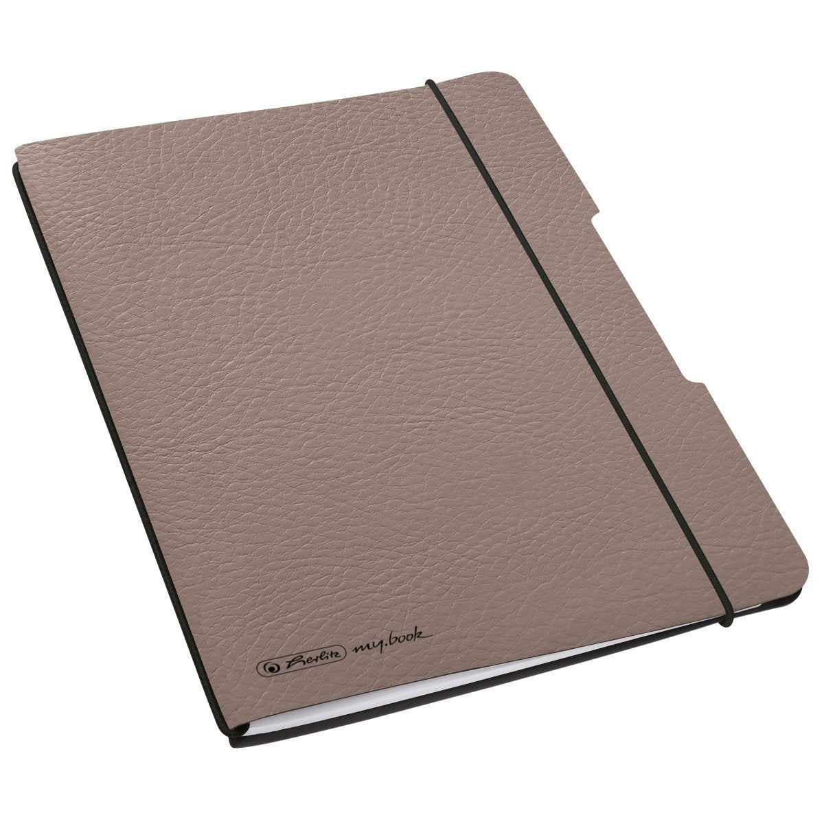 Cuaderno Herlitz Flex A6 40 Hojas Aspecto Cuero Fsc Mix Taupe