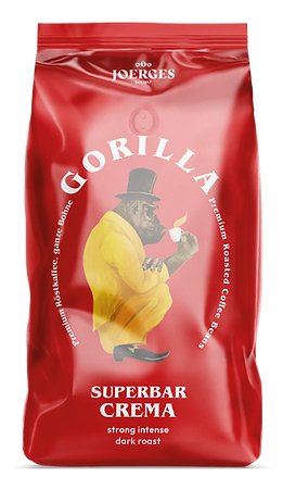 Gorilla Espresso Super Bar Crema Ganze Kaffeebohnen 1kg