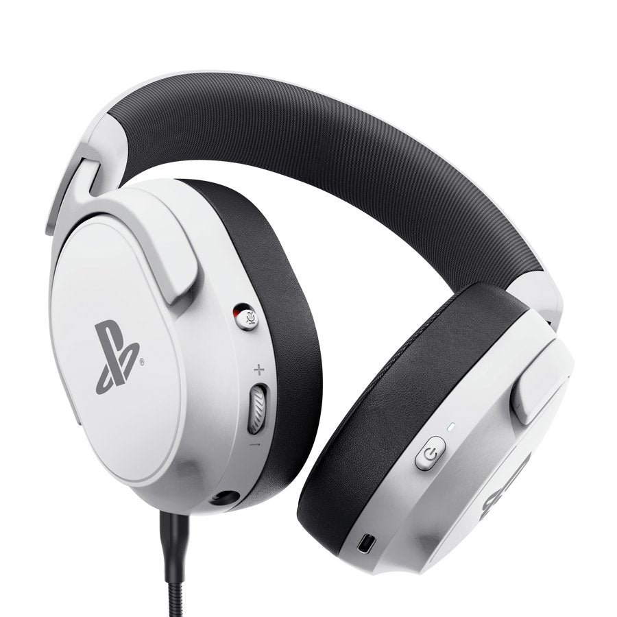 Auriculares Trust Gxt 499w Forta Inalámbricos Usb Para Gaming Ps5 Con Micrófono Desmontable Blancos