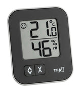 Termohigrómetro Digital Tfa Moxx, Termómetro Negro 30.5026.01