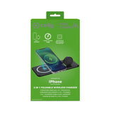 Celly Magfold2in1 Cargador Pleglabe 2 En 1 Magsafe Negro
