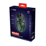 Ratón Gaming Trust Gaming Gxt 113 Felox 25749 Hasta 6400 Dpi