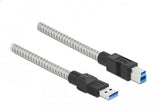 Delock Cable Usb 3.2 Gen 1 Tipo A --> Tipo B Impresora M/M Con Cubierta Metálica De 0,5 M