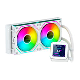 Abysm Oceanic Lcd 240 Argb Kit De Refrigeracion Liquida - 2 Ventiladores De 120mm - Iluminacion Argb - Pantalla Lcd