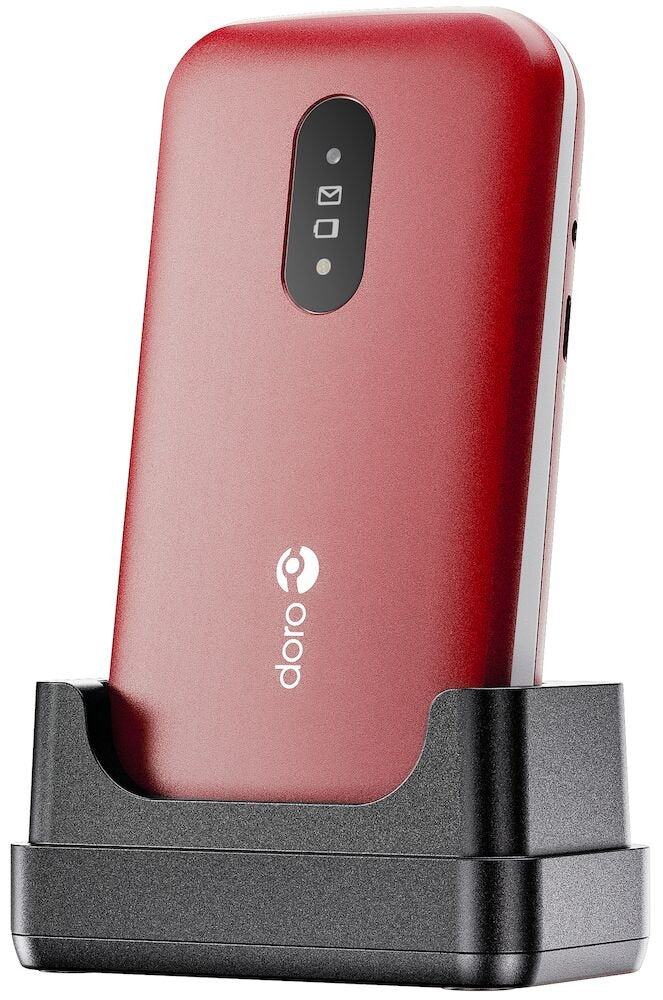 Doro 2820 4g, Grosstastenhandy, Rojo (Ohne Netzteil)