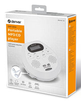 Discman Z Funkcja Automatycznego Wznawiania I Anti-Shock Bialy