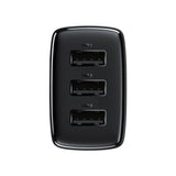 Baseus Travel Charger Compact Wall Charger U+U+U, 17w Eu Black (Ccxj020101)