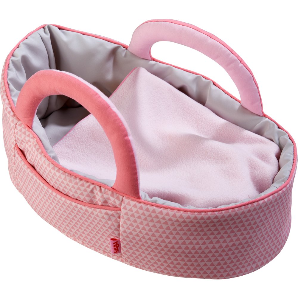 Haba Bolso Porta Muñecas Rosa Rojo, Accesorios Para Muñecas Rosa/Gris 305072