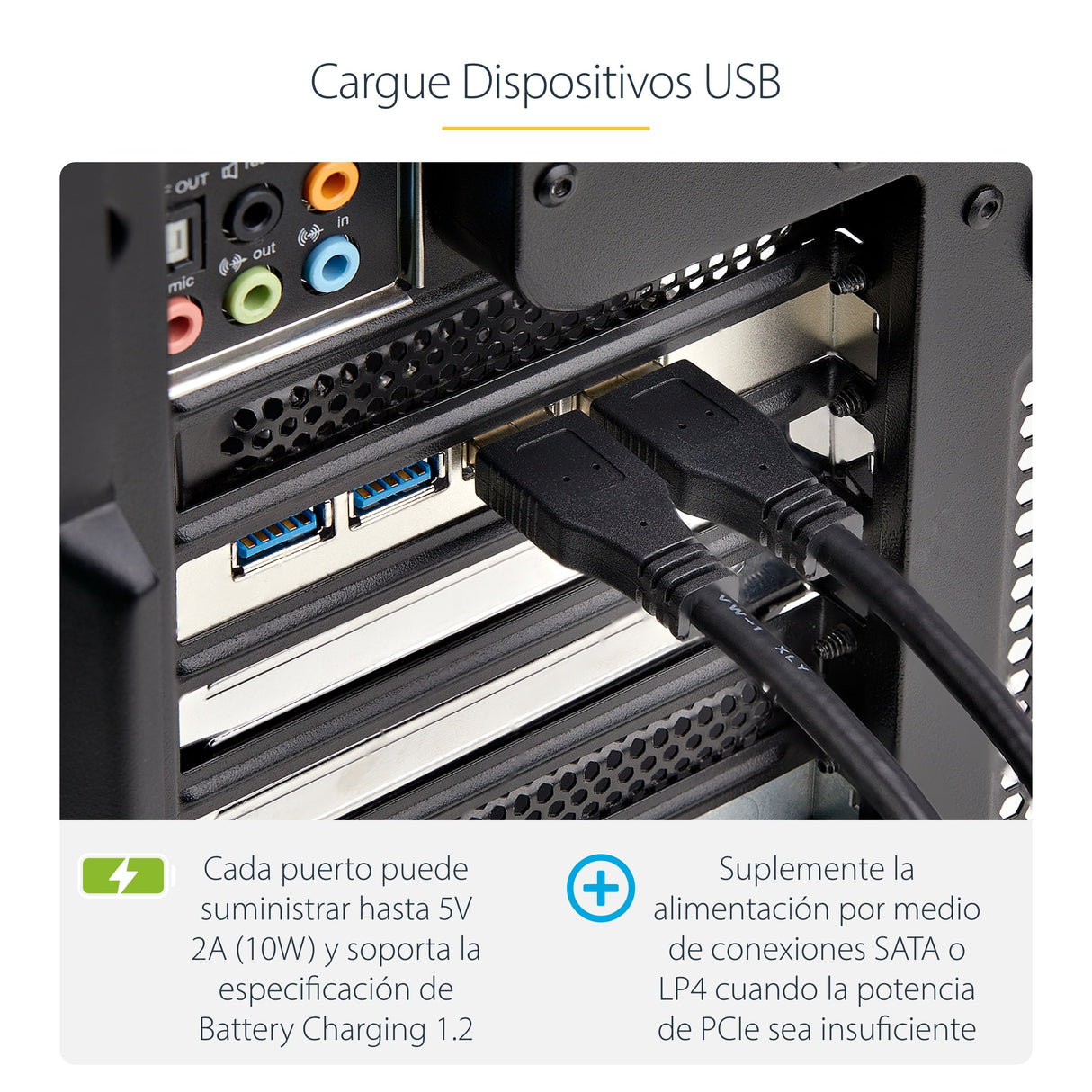EAN 0065030912761 - StarTech.com P5Q4A-USB-CARD tarjeta y adaptador de interfaz USB 3.2 Gen 1 (3.1 Gen 1) imagen 14