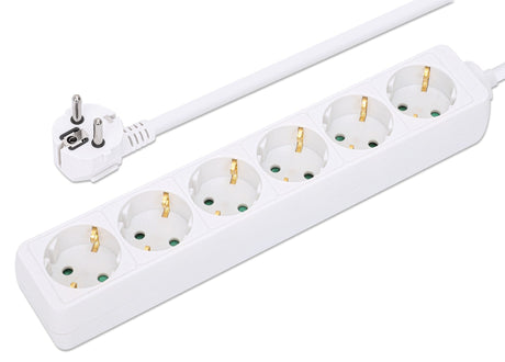 EAN 0766623168304 - Manhattan 168304 base múltiple 2 m 6 salidas AC Interior Blanco imagen 6