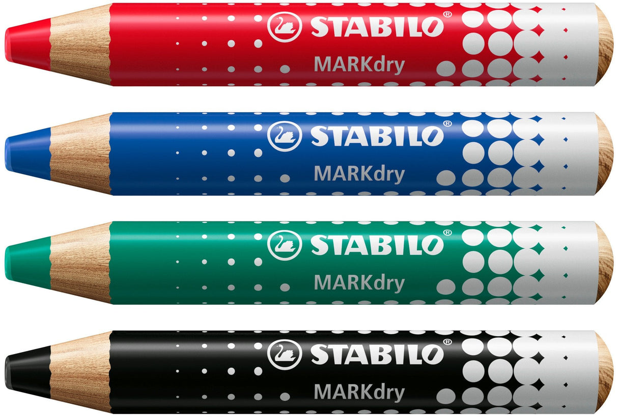 Stabilo Marcador En Seco Para Pizarra Blanca/Papel Markdry Caja 5 Azul