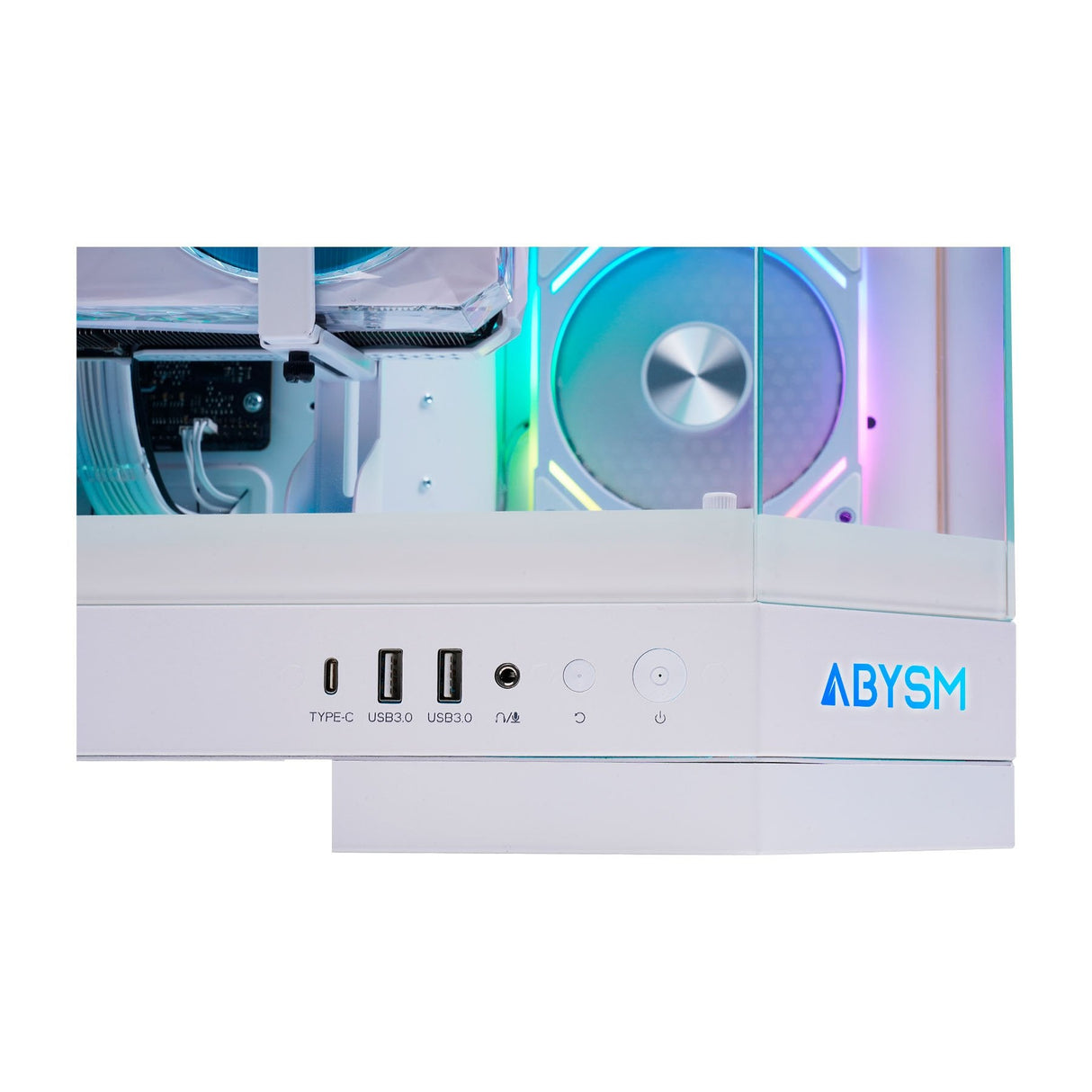 Caja Pc Abysm Danube Sava H600 White Torre E-Atx, Atx, Itx, Micro Atx - Lateral Y Frontal Cristal Templado - 3.5" Y 2.5" -