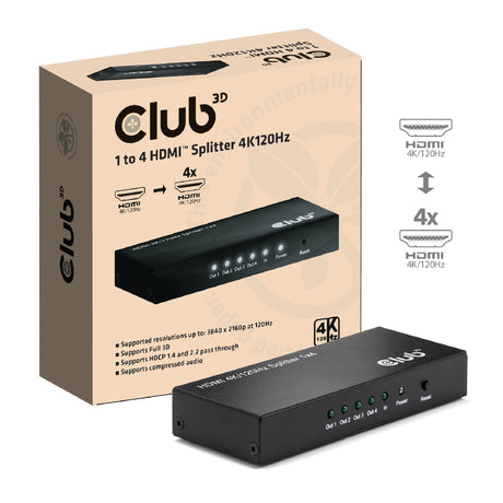 EAN 8719214473198 - CLUB3D Umschalter 4x HDMI imagen 1