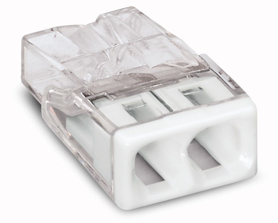 Wago 2273-202 Cable Divisor Y Combinador Transparente, Blanco