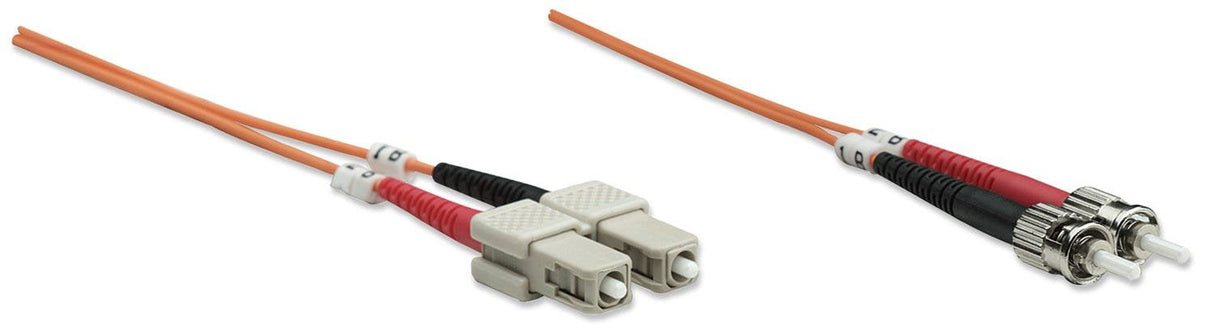 Intellinet 2.0m St-Sc M/M Cable De Fibra Optica 2 M Om2 Naranja