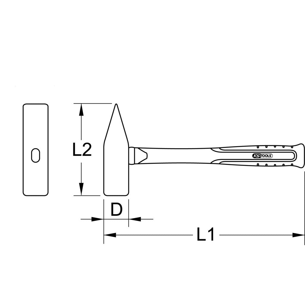 Ks Tools 963.2019 Martillo De Cerrajero