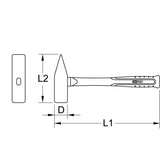 Ks Tools 963.2019 Martillo De Cerrajero