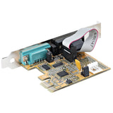 Pcie Dual Serial Port Card -   Ctlr 16c1050 Uart 5v/12v Status Light