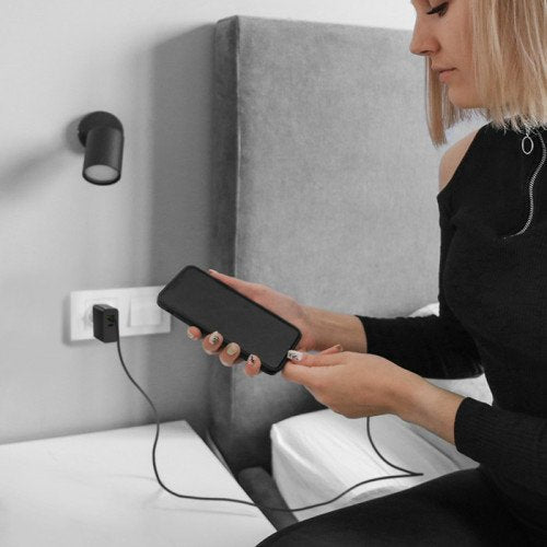 Qoltec 52380 Super Quick Pd Charger 1xusb-C 1xusb 65w 5-20v 1.5-3.25a Black