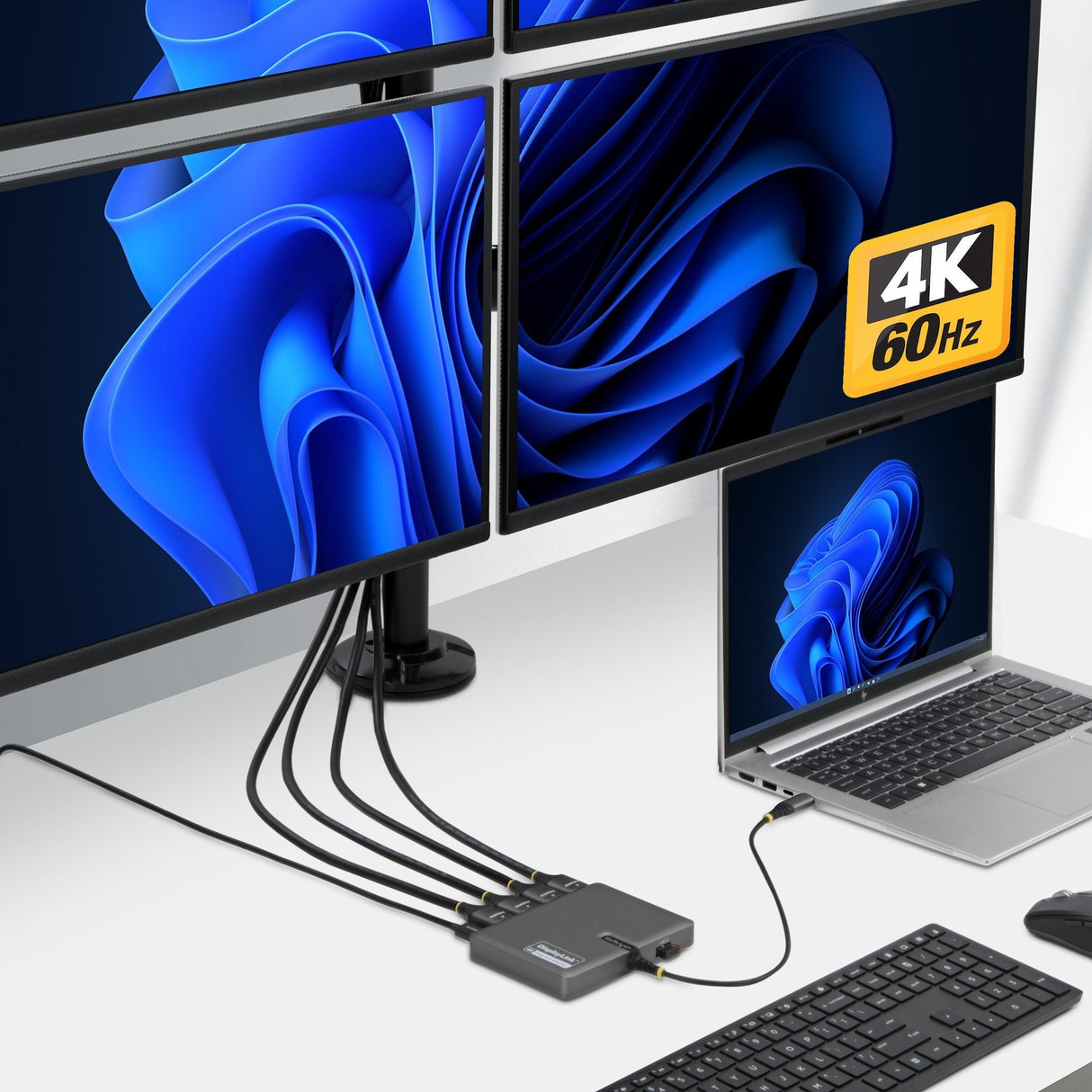 Startech.Com Quad-Usb-Hdmi-Adapt Base Para Portátil Y Replicador De Puertos Alámbrico Usb 3.2 Gen 1 (3.1 Gen 1) Type-C Gris