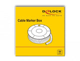 Delock 18363 Caja De Marcadores De Cables, No. 9, Amarillo, 500 Unidades